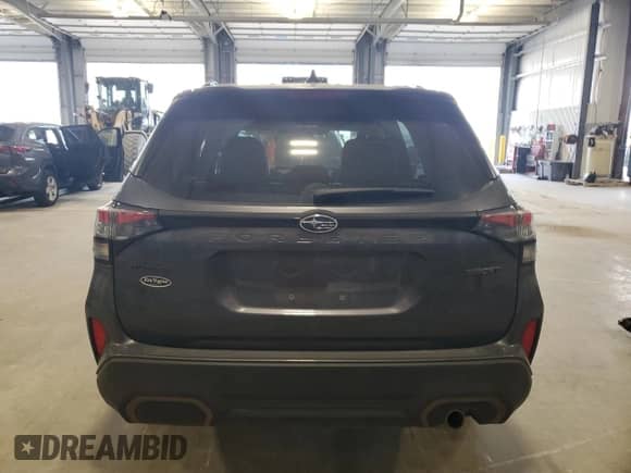 2025 Subaru Forester with VIN JF2SLDFC7SH482917, listed as a Copart auction lot 66214815 with 14,621 mi miles and Salvage title. Bid and sale history available at DreamBid. Image 6.
