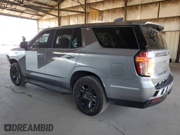 2023 Chevrolet Tahoe Commercial with VIN 1GNSCLED2PR129495, listed as a Copart auction lot 62820605 with 55,805 mi miles and Salvage title. Bid and sale history available at DreamBid. Image 2.