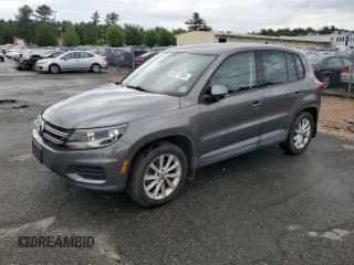 2014 Volkswagen Tiguan SE with VIN WVGBV3AX3EW546315, listed as a Copart auction lot 62317865 with 78,700 mi miles and Salvage title. Bid and sale history available at DreamBid. Image 1.