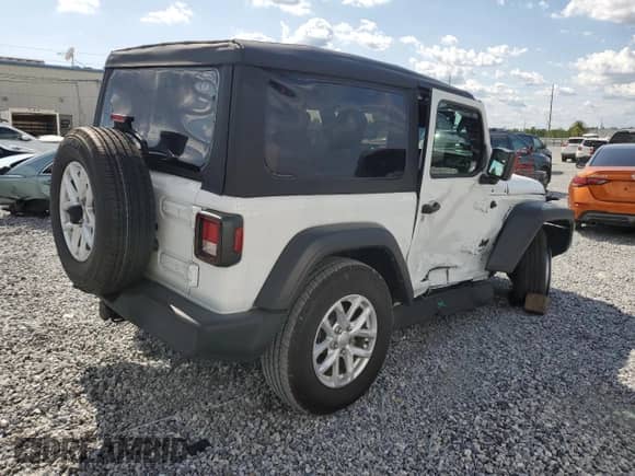 2023 Jeep Wrangler Sport with VIN 1C4HJXAG6PW668767, listed as a Copart auction lot 62372795 with 10,573 mi miles and Non repairable. Bid and sale history available at DreamBid. Image 3.