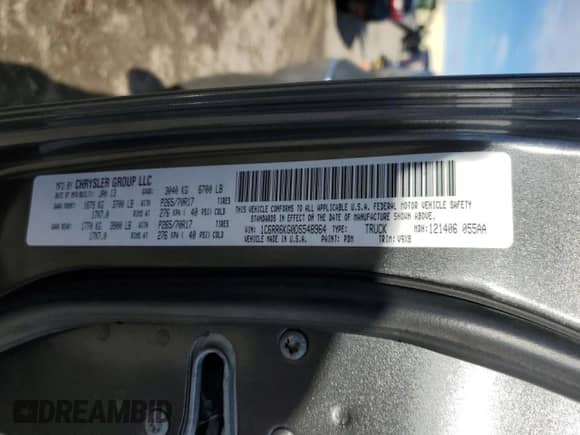 2013 Ram 1500 Tradesman with VIN 1C6RR6KG0DS548964, listed as a Copart auction lot 88583175 with 158,085 mi miles and Salvage title. Bid and sale history available at DreamBid. Image 12.