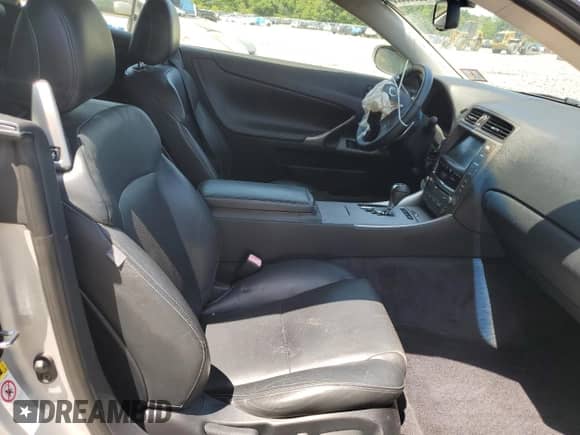 2010 Lexus IS 350 C with VIN JTHFE2C29A2504927, listed as a Copart auction lot 62053225 with 125,263 mi miles and Salvage title. Bid and sale history available at DreamBid. Image 10.