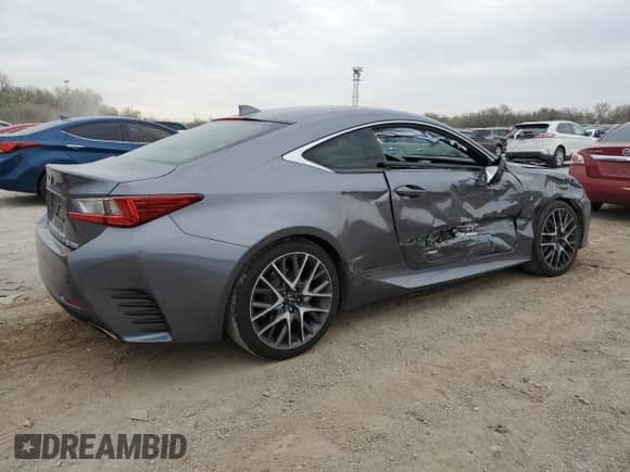 2017 Lexus RC 300 with VIN JTHSM5BC1H5002922, listed as a Copart auction lot 49817705 with 127,865 mi miles and Salvage title. Bid and sale history available at DreamBid. Image 3.