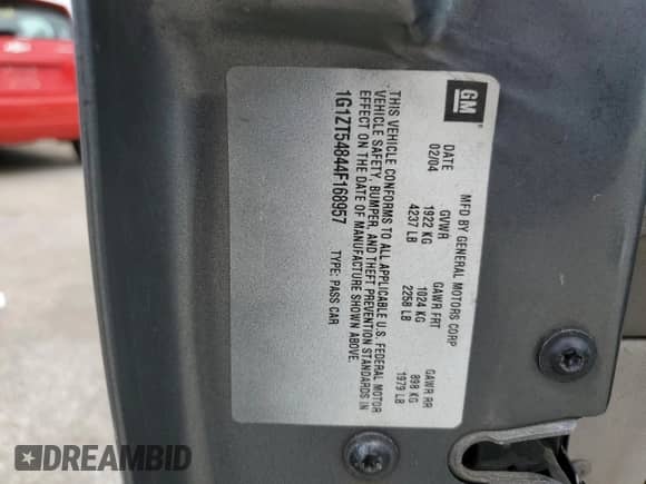 2004 Chevrolet Malibu LS с VIN 1G1ZT54844F168957, выставлен на аукционе Copart как лот 61008155 с пробегом 259 971 миль миль и Списание • Salvage title. История ставок и продаж доступна на DreamBid. Изображение 12.