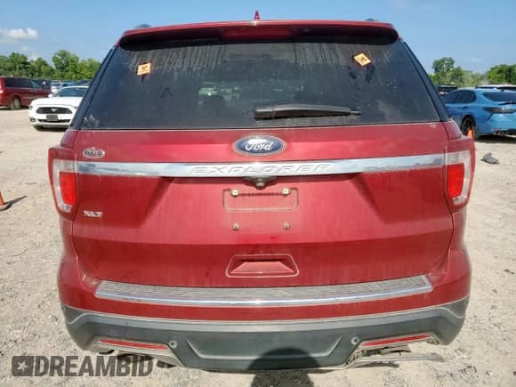2018 Ford Explorer XLT with VIN 1FM5K7D86JGA18998, listed as a Copart auction lot 68279665 with 91,343 mi miles and Salvage title. Bid and sale history available at DreamBid. Image 6.