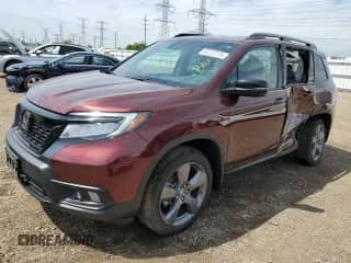 2019 Honda Passport Touring with VIN 5FNYF8H97KB027994, listed as a Copart auction lot 64122725 with 43,152 mi miles and Salvage title. Bid and sale history available at DreamBid. Image 1.