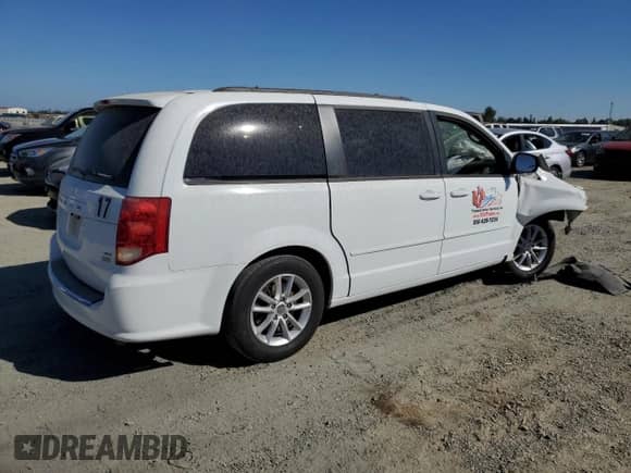 2014 Dodge Grand Caravan SXT z VIN 2C4RDGCG8ER289252, wystawiony jako Copart lot #80755915 z przebiegiem Nie podano mil oraz Szkoda całkowita • Salvage title. Historia ofert i sprzedaży dostępna na DreamBid. Obrazek 3.