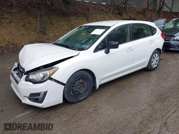 2016 Subaru Impreza 2.0i with VIN JF1GPAA60G8262749, listed as a IAAI auction lot 42318571 with 126,790 mi miles and . Bid and sale history available at DreamBid. Image 2.