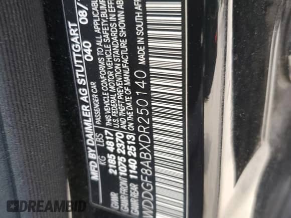 2013 Mercedes-Benz C 300 Sport z VIN WDDGF8ABXDR250140, wystawiony jako Copart lot #82498945 z przebiegiem 179 659 mil mil oraz Szkoda całkowita • Salvage title. Historia ofert i sprzedaży dostępna na DreamBid. Obrazek 12.