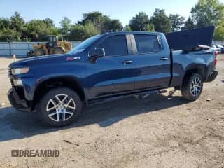 2020 Chevrolet Silverado 1500 Custom Trail Boss with VIN 1GCPYCEF7LZ189445, listed as a Copart auction lot 71208305 with 52,487 mi miles and Salvage title. Bid and sale history available at DreamBid. Image 1.