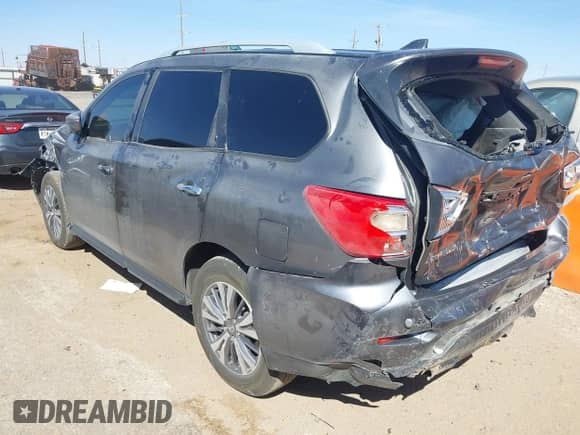 2020 Nissan Pathfinder SL with VIN 5N1DR2CN5LC597364, listed as a IAAI auction lot 41832955 with 123,122 mi miles and . Bid and sale history available at DreamBid. Image 3.