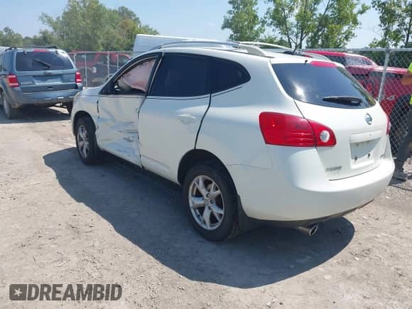 2008 Nissan Rogue SL with VIN JN8AS58V48W134955, listed as a IAAI auction lot 42998703 with 195,440 mi miles and . Bid and sale history available at DreamBid. Image 3.