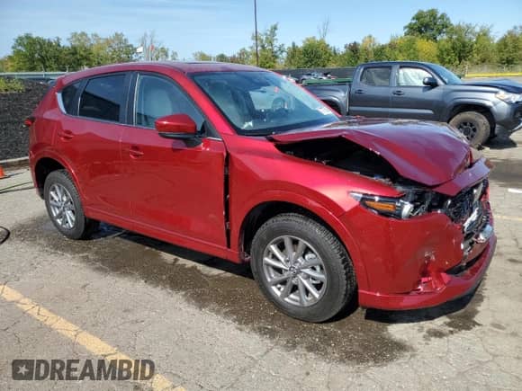 2024 Mazda CX-5 S Preferred z VIN JM3KFBCL7R0410162, wystawiony jako Copart lot #71776505 z przebiegiem 6 431 mil mil oraz Szkoda całkowita • Salvage title. Historia ofert i sprzedaży dostępna na DreamBid. Obrazek 4.