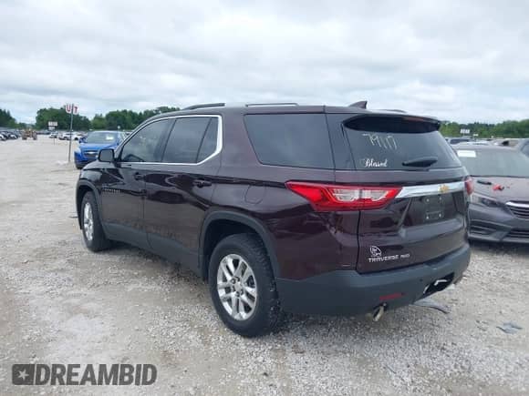 2018 Chevrolet Traverse LT Cloth with VIN 1GNEVGKW8JJ125235, listed as a IAAI auction lot 43010179 with Not provided miles and . Bid and sale history available at DreamBid. Image 3.