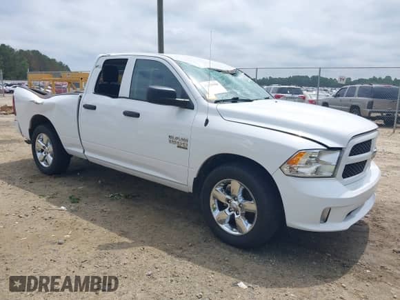 2019 Ram 1500 Tradesman z VIN 1C6RR6FG8KS500099, wystawiony jako IAAI lot #42125988 z przebiegiem 38 595 mil mil oraz . Historia ofert i sprzedaży dostępna na DreamBid. Obrazek 1.