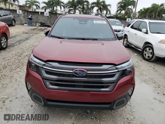 2025 Subaru Forester Limited z VIN JF2SLDRC5SH489571, wystawiony jako Copart lot #89181305 z przebiegiem 226 mil mil oraz Szkoda całkowita • Salvage title. Historia ofert i sprzedaży dostępna na DreamBid. Obrazek 5.