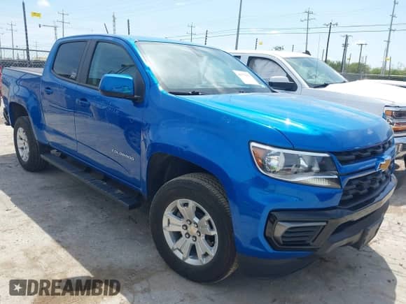 2022 Chevrolet Colorado 2WD LT with VIN 1GCGSCEN7N1323624, listed as a IAAI auction lot 42777533 with 8,917 mi miles and . Bid and sale history available at DreamBid. Image 1.