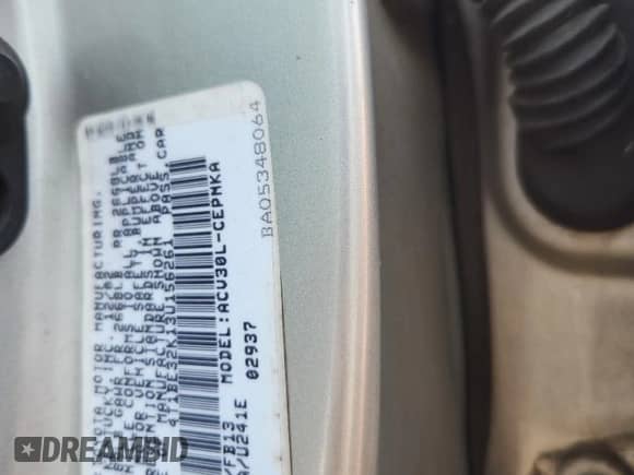 2003 Toyota Camry LE with VIN 4T1BE32K13U156261, listed as a Copart auction lot 71731545 with 267,857 mi miles and Salvage title. Bid and sale history available at DreamBid. Image 12.