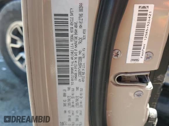 2017 Ram 1500 Rebel с VIN 1C6RR7YT4HS673398, выставлен на аукционе Copart как лот 66817865 с пробегом 338 066 миль миль и На запчасти • Non repairable. История ставок и продаж доступна на DreamBid. Изображение 12.