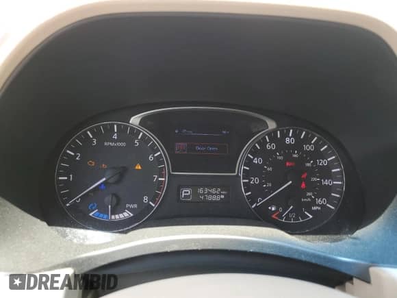 2014 Nissan Pathfinder Platinum Hybrid with VIN 5N1CR2MN2EC635484, listed as a Copart auction lot 59542485 with 163,462 mi miles and Salvage title. Bid and sale history available at DreamBid. Image 9.