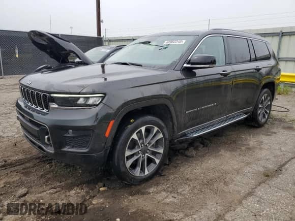 2022 Jeep Grand Cherokee Overland с VIN 1C4RJKDG0N8523826, выставлен на аукционе Copart как лот 60982245 с пробегом 33 121 миль миль и Списание • Salvage title. История ставок и продаж доступна на DreamBid. Изображение 1.