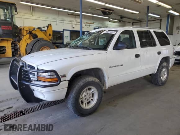 1999 Dodge Durango z VIN 1B4HS28Z2XF709089, wystawiony jako Copart lot #58241055 z przebiegiem 112 347 mil mil oraz Szkoda całkowita • Salvage title. Historia ofert i sprzedaży dostępna na DreamBid. Obrazek 1.