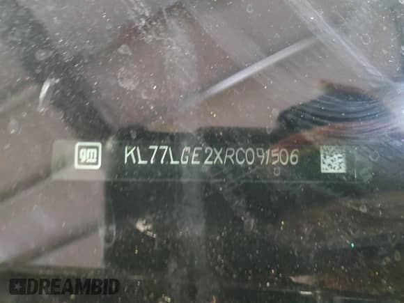 2024 Chevrolet Trax 1RS z VIN KL77LGE2XRC091506, wystawiony jako Copart lot #84251305 z przebiegiem 39 251 mil mil oraz Szkoda całkowita • Salvage title. Historia ofert i sprzedaży dostępna na DreamBid. Obrazek 14.