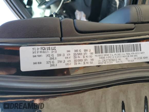 2019 Jeep Grand Cherokee Overland z VIN 1C4RJFCT2KC562416, wystawiony jako Copart lot #61302635 z przebiegiem 46 382 mil mil oraz Szkoda całkowita • Salvage title. Historia ofert i sprzedaży dostępna na DreamBid. Obrazek 12.