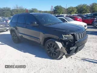 2018 Jeep Grand Cherokee Laredo E with VIN 1C4RJEAG0JC168721, listed as a IAAI auction lot 41162675 with 191,820 mi miles and . Bid and sale history available at DreamBid. Image 1.