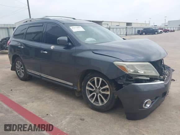 2014 Nissan Pathfinder S с VIN 5N1AR2MM2EC683338, выставлен на аукционе IAAI как лот 42172053 с пробегом 269 742 миль миль и . История ставок и продаж доступна на DreamBid. Изображение 1.