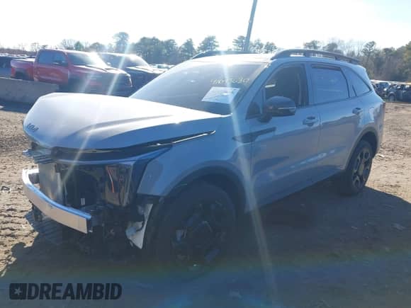 2025 Kia Sorento X-Line EX with VIN 5XYRHDJFXSG359444, listed as a IAAI auction lot 41693630 with 1,160 mi miles and . Bid and sale history available at DreamBid. Image 2.