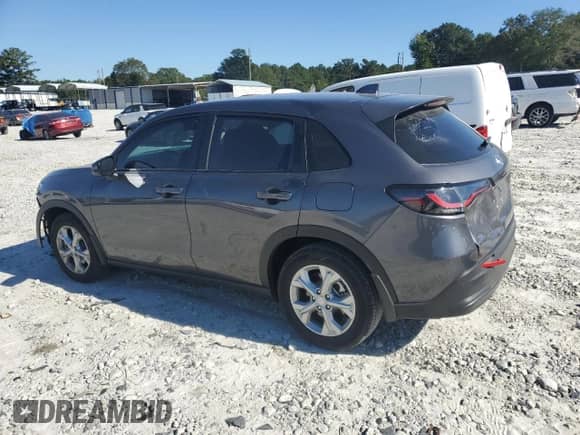 2025 Honda HR-V LX with VIN 3CZRZ1H3XSM753773, listed as a Copart auction lot 84481215 with 7,928 mi miles and Salvage title. Bid and sale history available at DreamBid. Image 2.