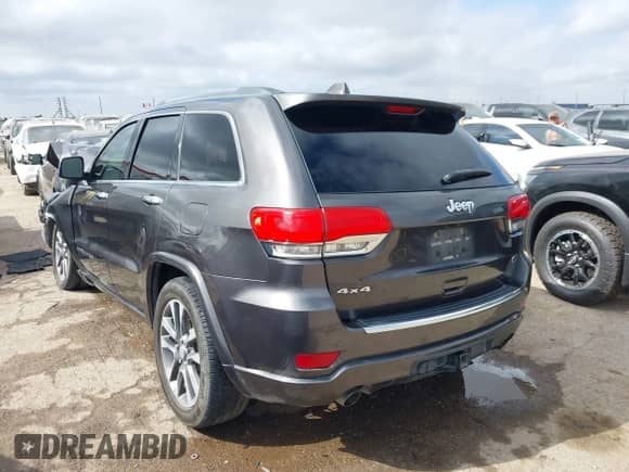 2017 Jeep Grand Cherokee Overland with VIN 1C4RJFCT0HC843199, listed as a IAAI auction lot 43096675 with 119,614 mi miles and . Bid and sale history available at DreamBid. Image 3.