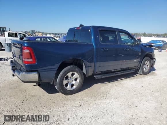 2021 Ram 1500 Big Horn with VIN 1C6RREFG6MN589974, listed as a Copart auction lot 82970744 with 43,167 mi miles and Salvage title. Bid and sale history available at DreamBid. Image 3.