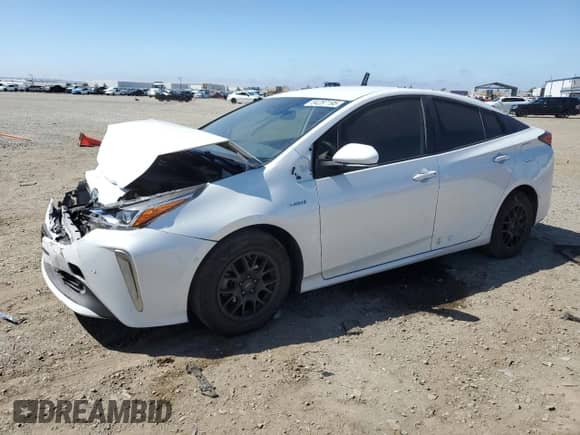 2021 Toyota Prius LE with VIN JTDL9MFU1M3027412, listed as a Copart auction lot 84287195 with 71,395 mi miles and Salvage title. Bid and sale history available at DreamBid. Image 1.