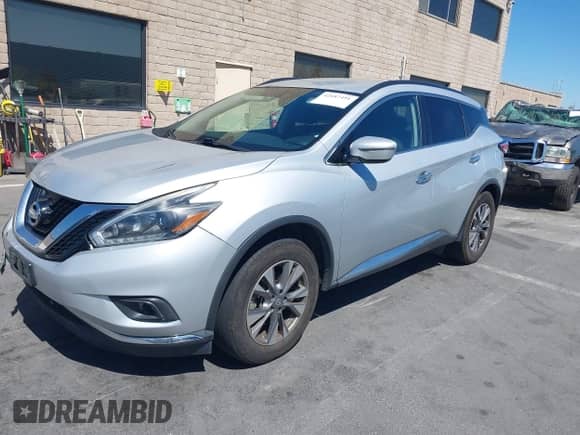 2018 Nissan Murano SV с VIN 5N1AZ2MG1JN156089, выставлен на аукционе IAAI как лот 42687491 с пробегом 147 813 миль миль и . История ставок и продаж доступна на DreamBid. Изображение 2.
