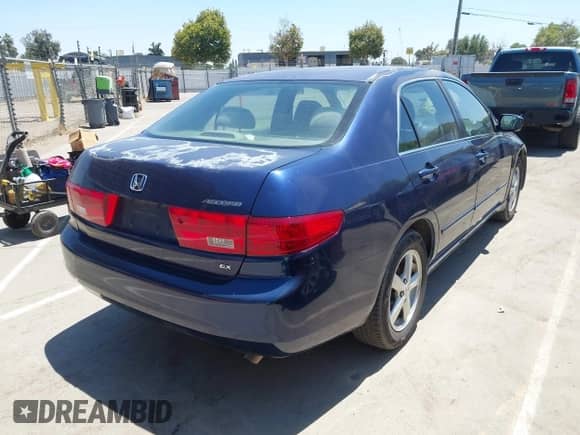 2005 Honda Accord EX with VIN JHMCM56745C003054, listed as a IAAI auction lot 42670675 with 203,665 mi miles and . Bid and sale history available at DreamBid. Image 4.