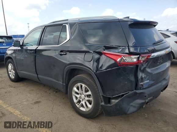 2018 Chevrolet Traverse LT Cloth z VIN 1GNERGKW0JJ268541, wystawiony jako Copart lot #55589855 z przebiegiem 257 380 mil mil oraz Szkoda całkowita • Salvage title. Historia ofert i sprzedaży dostępna na DreamBid. Obrazek 2.
