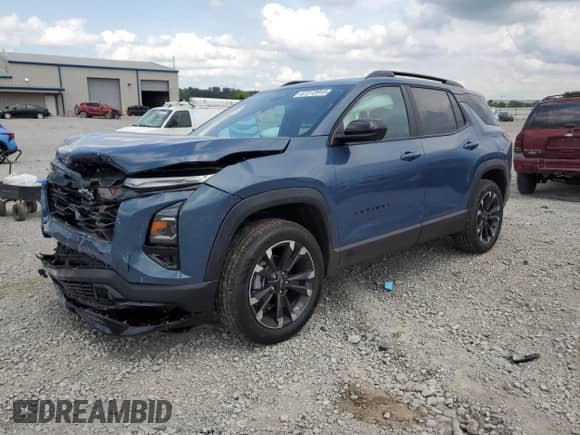 2026 Chevrolet Equinox FWD RS z VIN 3GNAXLEGXTL164376, wystawiony jako Copart lot #67272915 z przebiegiem 495 mil mil oraz Szkoda całkowita • Salvage title. Historia ofert i sprzedaży dostępna na DreamBid. Obrazek 1.