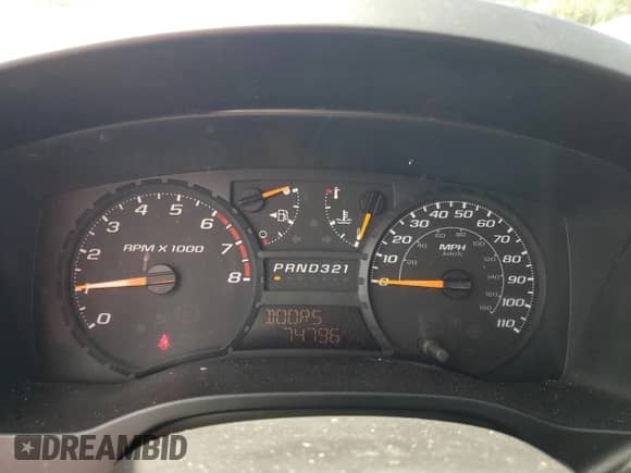 2004 Chevrolet Colorado Z71 with VIN 1GCDS198948140775, listed as a Copart auction lot 73435794 with 74,796 mi miles and Salvage title. Bid and sale history available at DreamBid. Image 9.