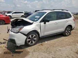 2018 Subaru Forester z VIN JF2SJABC2JH417966, wystawiony jako Copart lot #68143765 z przebiegiem 112 328 mil mil oraz Szkoda całkowita • Salvage title. Historia ofert i sprzedaży dostępna na DreamBid. Obrazek 1.