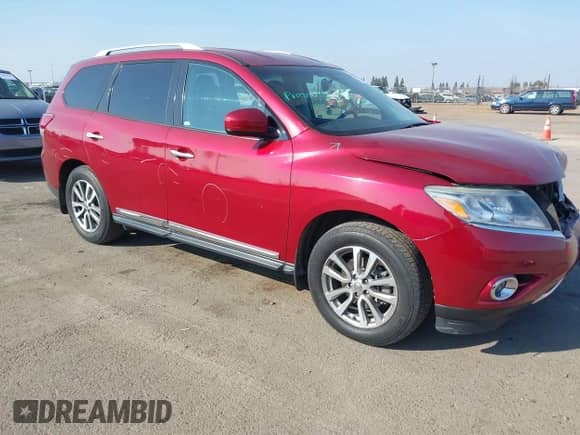2016 Nissan Pathfinder Platinum with VIN 5N1AR2MM0GC659560, listed as a IAAI auction lot 41467463 with 119,660 mi miles and . Bid and sale history available at DreamBid. Image 1.