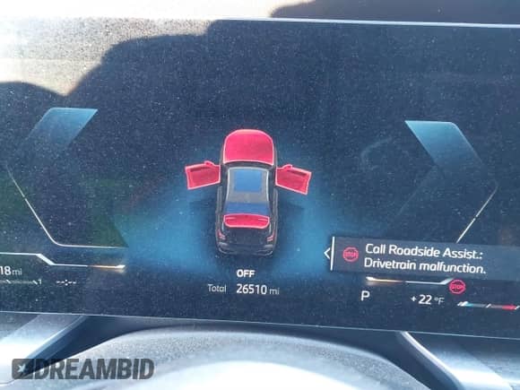 2023 BMW 7 Series 760i xDrive with VIN WBA33EJ06PCM26281, listed as a IAAI auction lot 41241314 with 26,510 mi miles and . Bid and sale history available at DreamBid. Image 7.