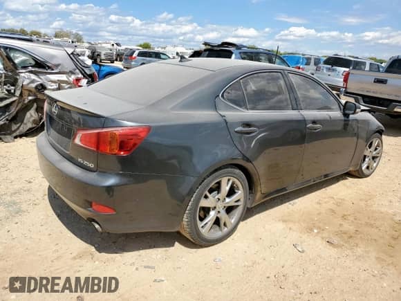 2009 Lexus IS 250 с VIN JTHBK262592093296, выставлен на аукционе Copart как лот 84055905 с пробегом Не указан миль и Списание • Salvage title. История ставок и продаж доступна на DreamBid. Изображение 3.