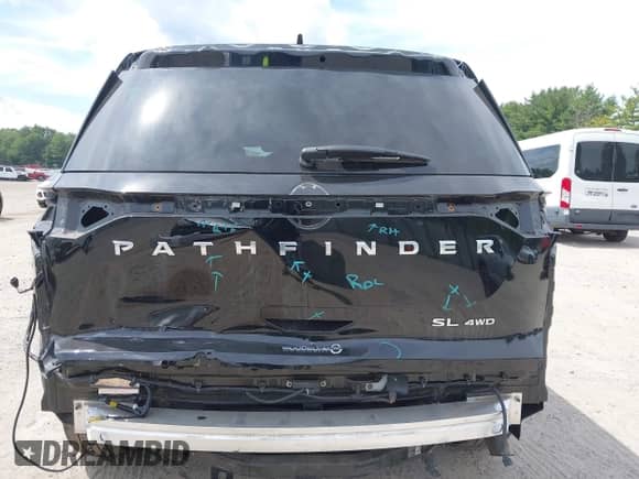 2022 Nissan Pathfinder SL with VIN 5N1DR3CC9NC264396, listed as a IAAI auction lot 43102649 with 27,337 mi miles and . Bid and sale history available at DreamBid. Image 17.