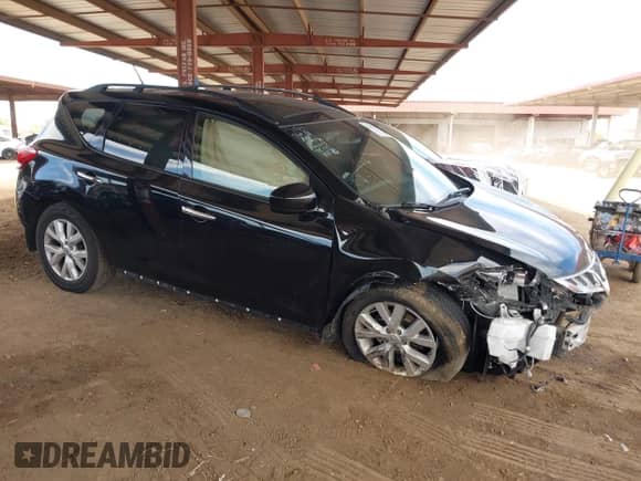 2013 Nissan Murano SV with VIN JN8AZ1MW6DW320655, listed as a IAAI auction lot 42087494 with 115,830 mi miles and . Bid and sale history available at DreamBid. Image 1.