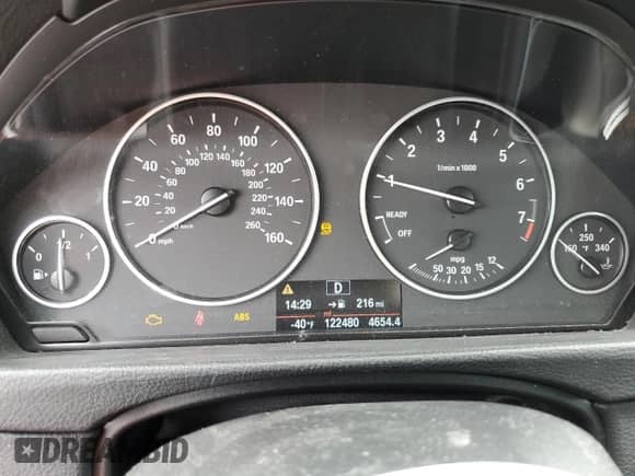 2015 BMW 3 Series 328i with VIN WBA3A5C59FP604593, listed as a Copart auction lot 80328175 with 122,480 mi miles and Non repairable. Bid and sale history available at DreamBid. Image 9.