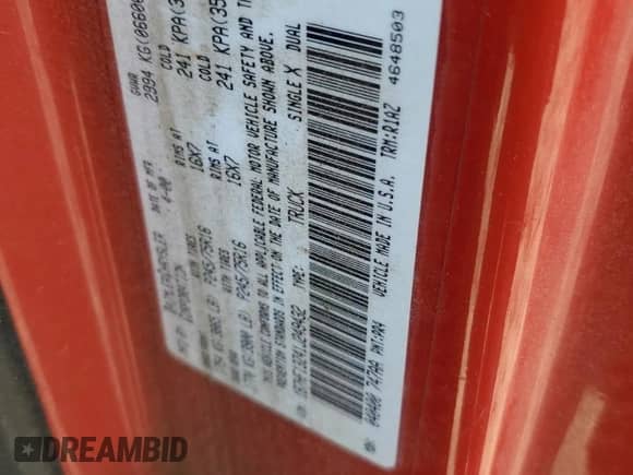 2001 Dodge 1500 с VIN 1B7HF13Z41J249432, выставлен на аукционе Copart как лот 60514354 с пробегом 168 707 миль миль и Списание • Salvage title. История ставок и продаж доступна на DreamBid. Изображение 12.