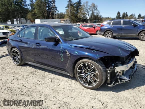 2025 BMW M3 z VIN WBS23HJ05SFU55383, wystawiony jako Copart lot #53920305 z przebiegiem 18 mil mil oraz Szkoda całkowita • Salvage title. Historia ofert i sprzedaży dostępna na DreamBid. Obrazek 4.