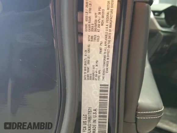 2024 Jeep Grand Cherokee Altitude с VIN 1C4RJKAG1R8617871, выставлен на аукционе Copart как лот 58128725 с пробегом 8 588 миль миль и Списание • Salvage title. История ставок и продаж доступна на DreamBid. Изображение 13.